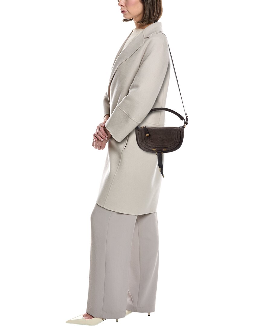 Chloé Chloé Marcie Mini Suede & Leather Shoulder Bag