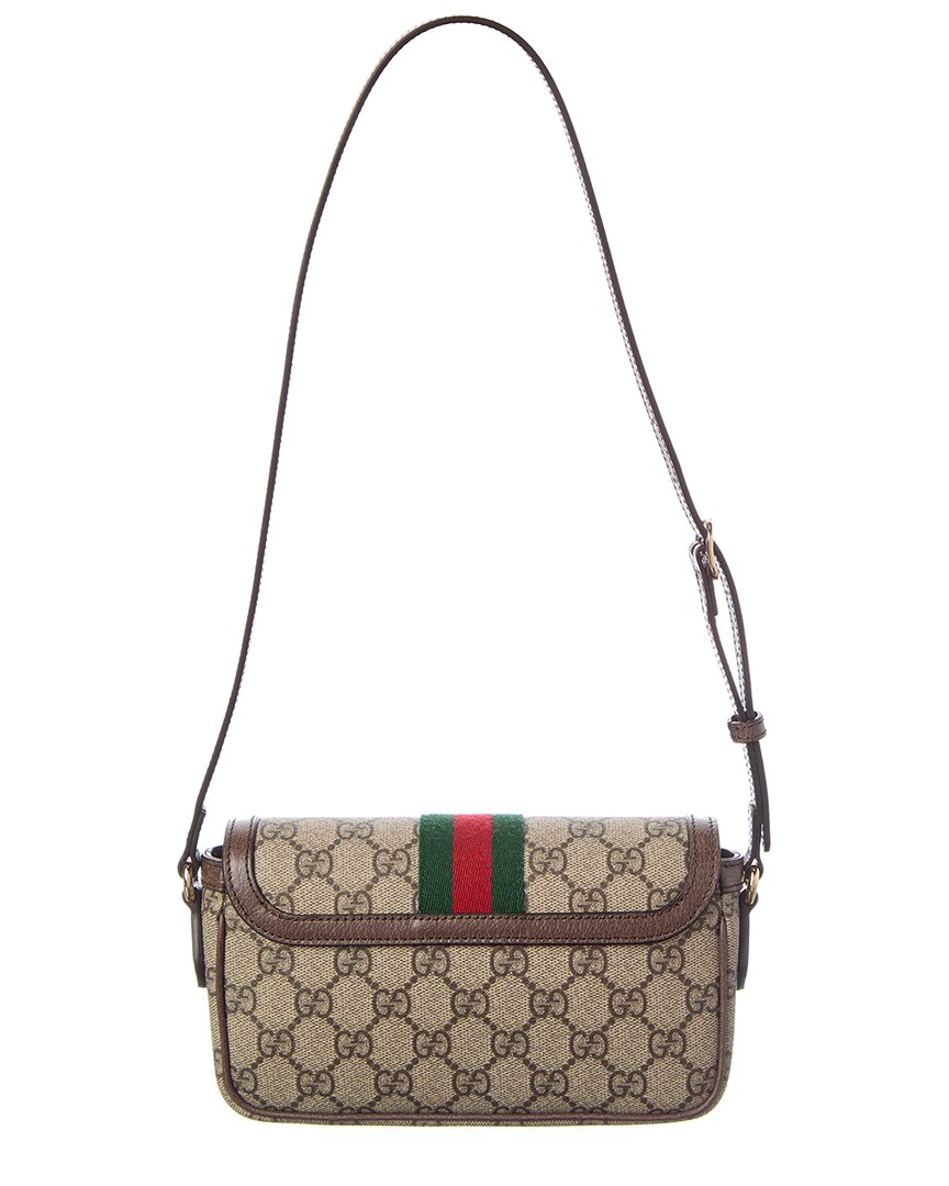 Gucci Gucci Ophidia Mini Gg Supreme Canvas & Leather Shoulder Bag