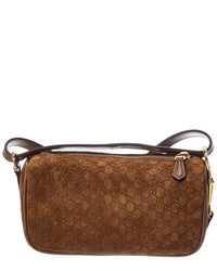 Gucci Gucci Horsebit Mini Suede & Leather Shoulder Bag