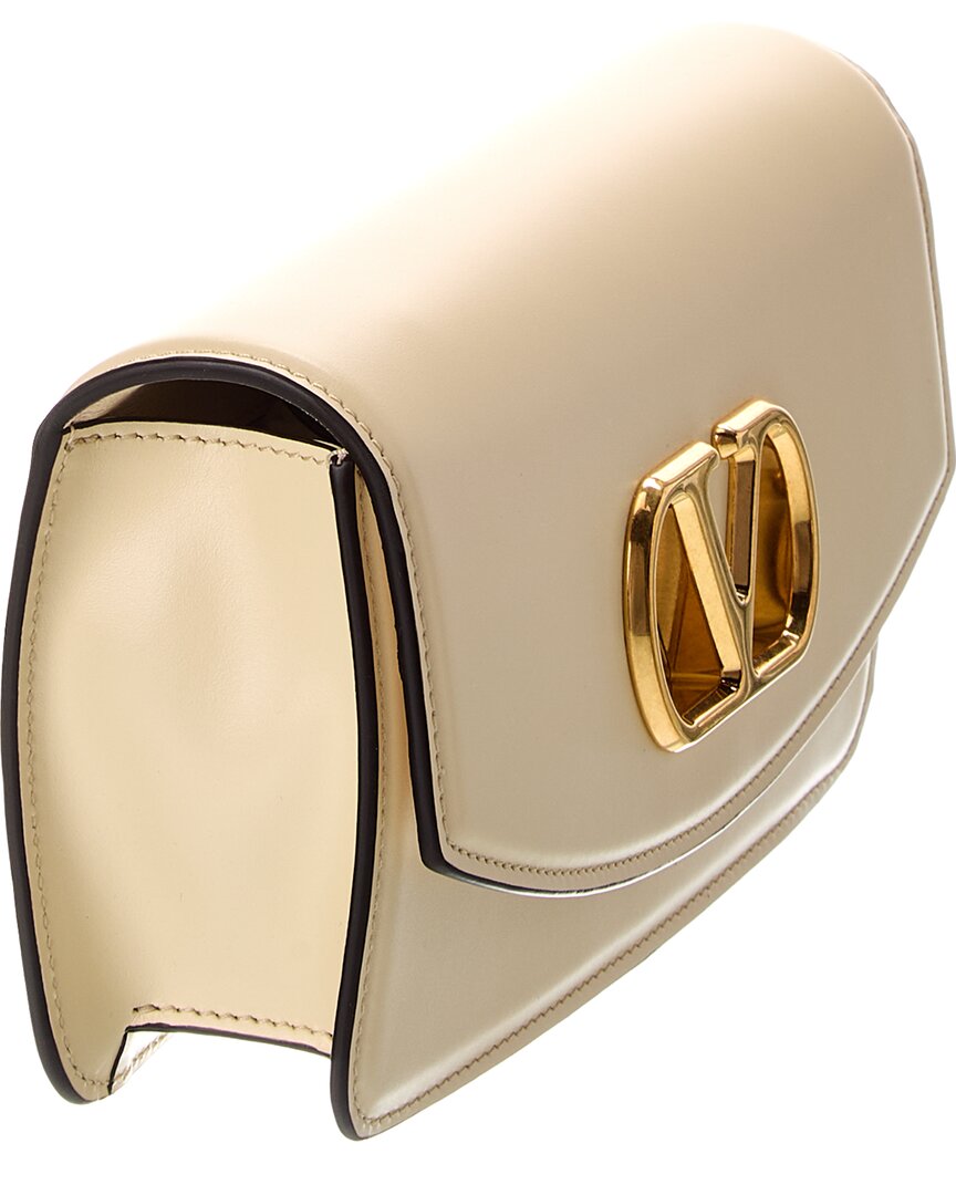 Valentino Valentino Vlogo Leather Shoulder Bag