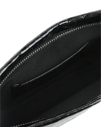 By Far Dulce Croc-Embossed Leather Shoulder Bag