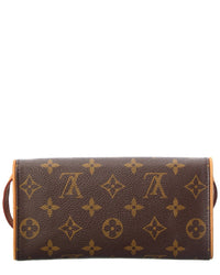 Louis Vuitton Louis Vuitton Brown Monogram Canvas Pochette Twin Pm (Authentic Pre-Loved)