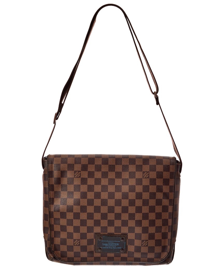 Louis Vuitton Louis Vuitton Brown Damier Ebene Canvas Brooklyn Mm (Authentic Pre-Loved)