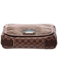 Louis Vuitton Louis Vuitton Brown Damier Ebene Canvas Brooklyn Mm (Authentic Pre-Loved)