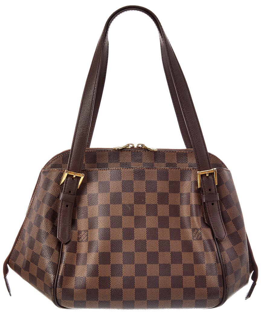 Louis Vuitton Louis Vuitton Brown Damier Ebene Canvas Belem Mm (Authentic Pre-Loved)
