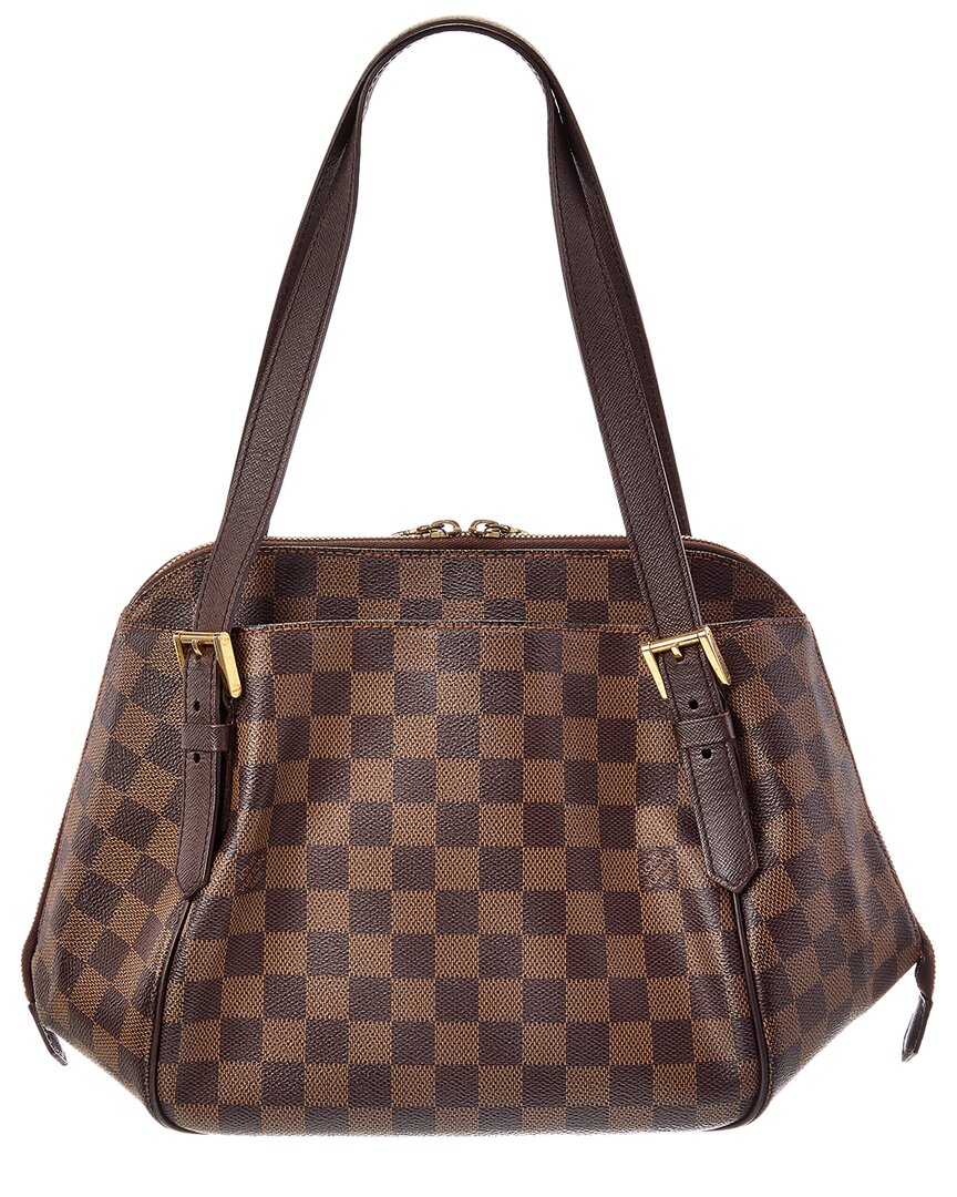 Louis Vuitton Louis Vuitton Brown Damier Ebene Canvas Belem Mm (Authentic Pre-Loved)