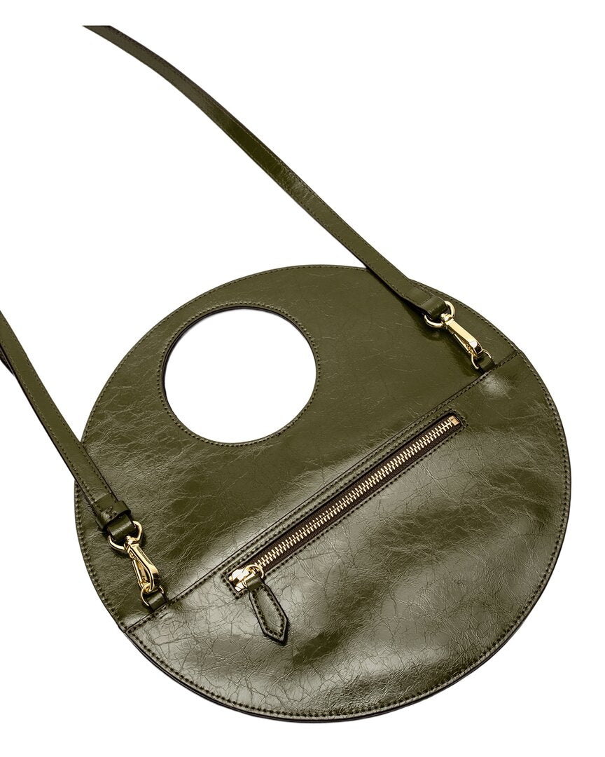 Frances Valentine Frances Valentine Juno Round Crinkled Leather Crossbody