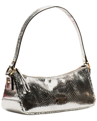 Frances Valentine Frances Valentine Mia Metallic Snake-Embossed Leather Shoulder Bag