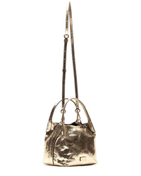 Frances Valentine Frances Valentine Teeny Sweet Pea Metallic Snake-Embossed Leather Tote