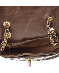 Chanel Chanel Brown Quilted Leather Ultimate Stitch Retro Chain Flap Bag (Authentic
