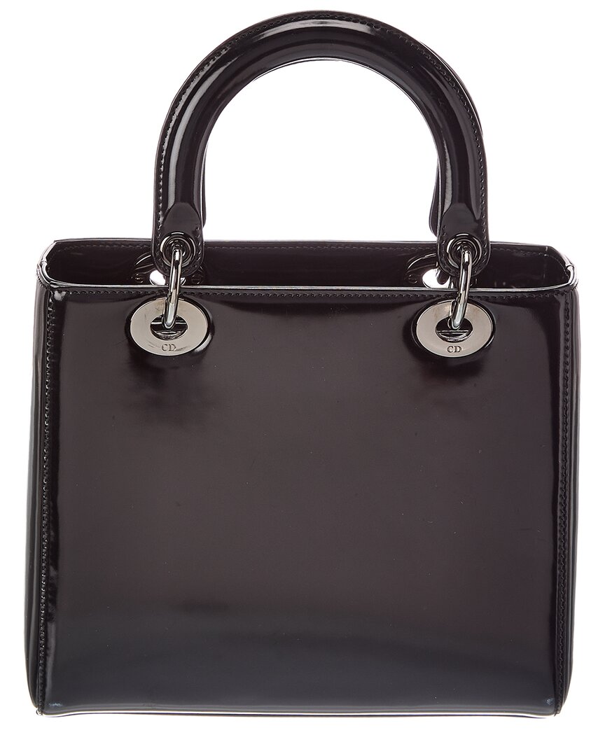 Dior Dior Black Leather Lady Dior Medium (Authentic Pre-Loved)