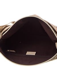 Gucci Gucci Brown Gg Canvas Mini Perforated Flat Messenger (Authentic Pre-Loved)