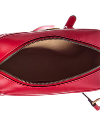 Gucci Gucci Red Matelasse Chevron Mini Gg Marmont Camera Bag (Authentic Pre-Loved)