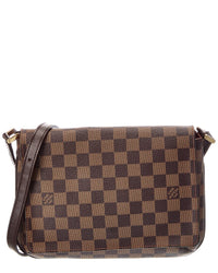 Louis Vuitton Louis Vuitton Brown Damier Ebene Musette Tango Long Strap (Authentic Pre-Loved)