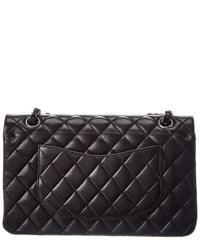Chanel Chanel Black Quilted Leather Medium Double Flap (Authentic Pre-Loved)