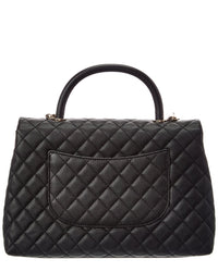 Chanel Chanel Black Quilted Leather Coco Handle Shoulder Bag (Authentic Pre-Loved)