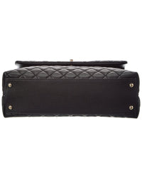 Chanel Chanel Black Quilted Leather Coco Handle Shoulder Bag (Authentic Pre-Loved)