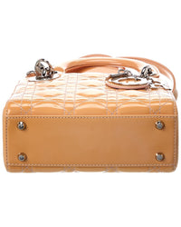 Dior Dior Neutral Leather Cannage Mini Lady Dior (Authentic Pre-Loved)