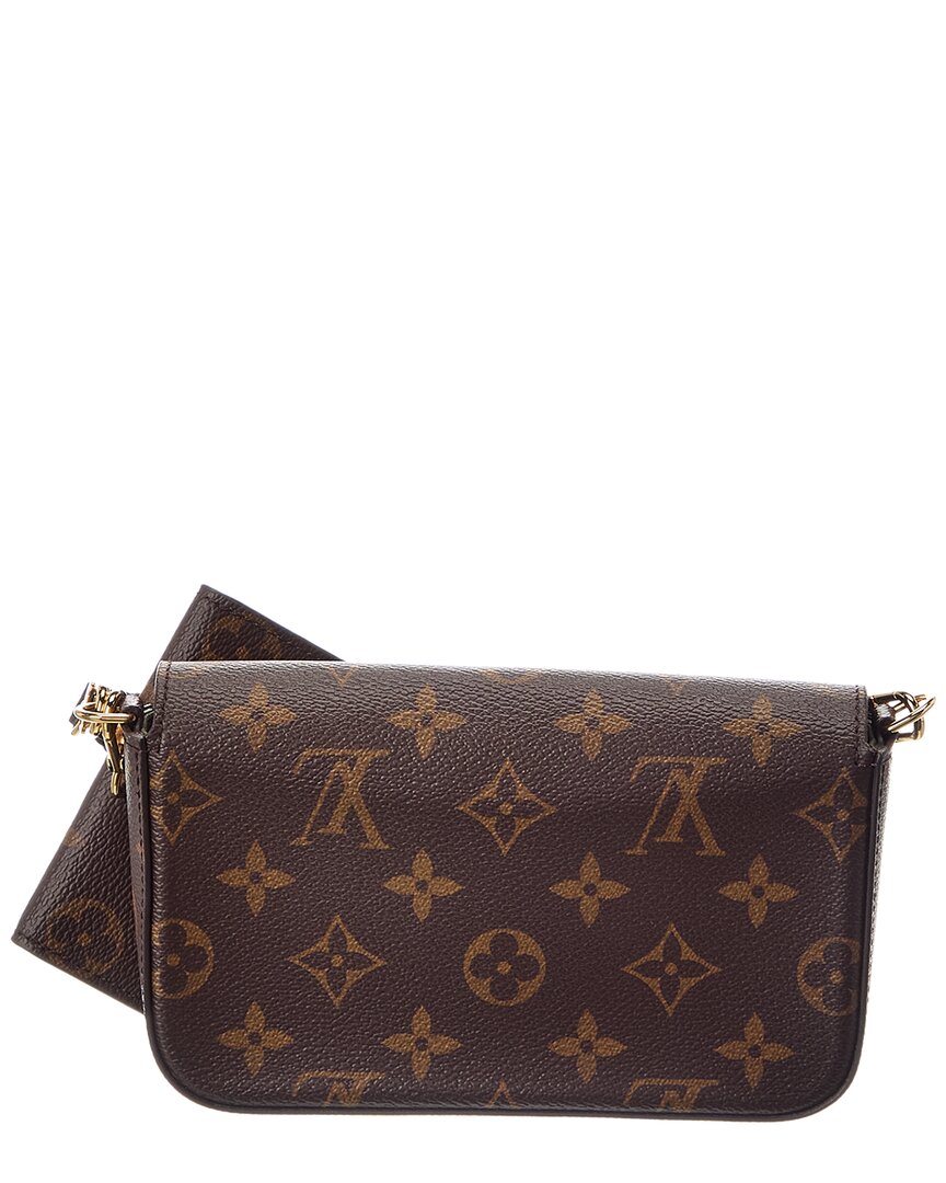 Louis Vuitton Louis Vuitton Brown Monogram Canvas Felicie Strap & Go (Authentic Pre-Loved)
