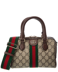 Gucci Gucci Ophidia Canvas & Leather Shoulder Bag