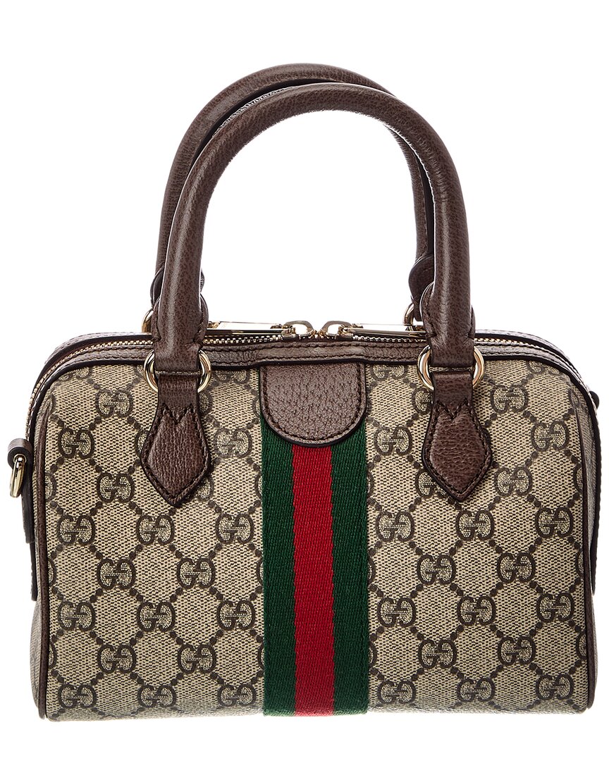 Gucci Gucci Ophidia Canvas & Leather Shoulder Bag