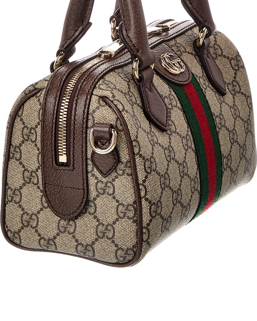 Gucci Gucci Ophidia Canvas & Leather Shoulder Bag