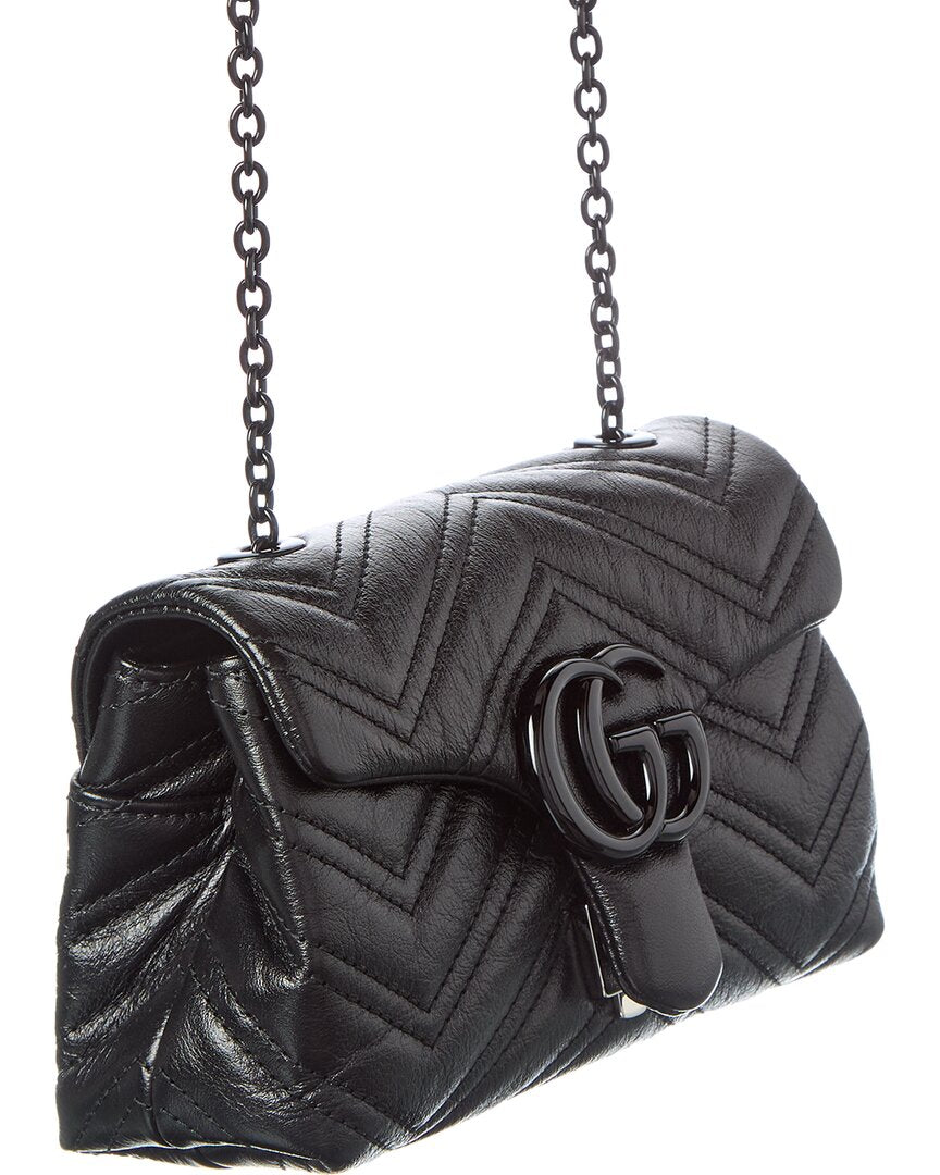 Gucci Gucci Gg Marmont Mini Leather Shoulder Bag