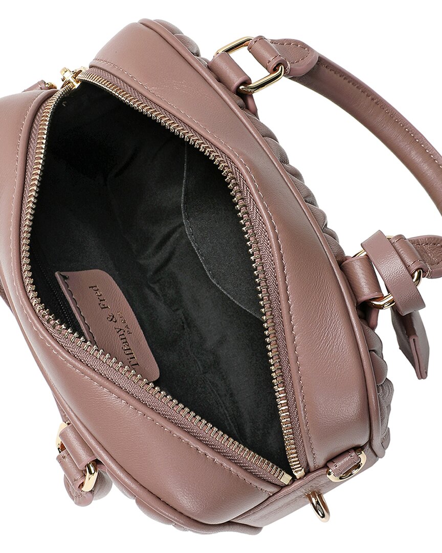 Tiffany & Fred Paris Pleated Leather Satchel