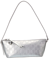 Gucci Gucci Gg Emblem Small Patent Shoulder Bag