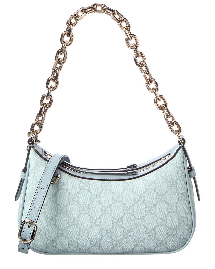 Gucci Gucci Gg Emblem Leather Shoulder Bag
