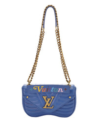 Louis Vuitton Louis Vuitton Blue Calfskin Leather Calfskin New Wave Shoulder (Authentic Pre-