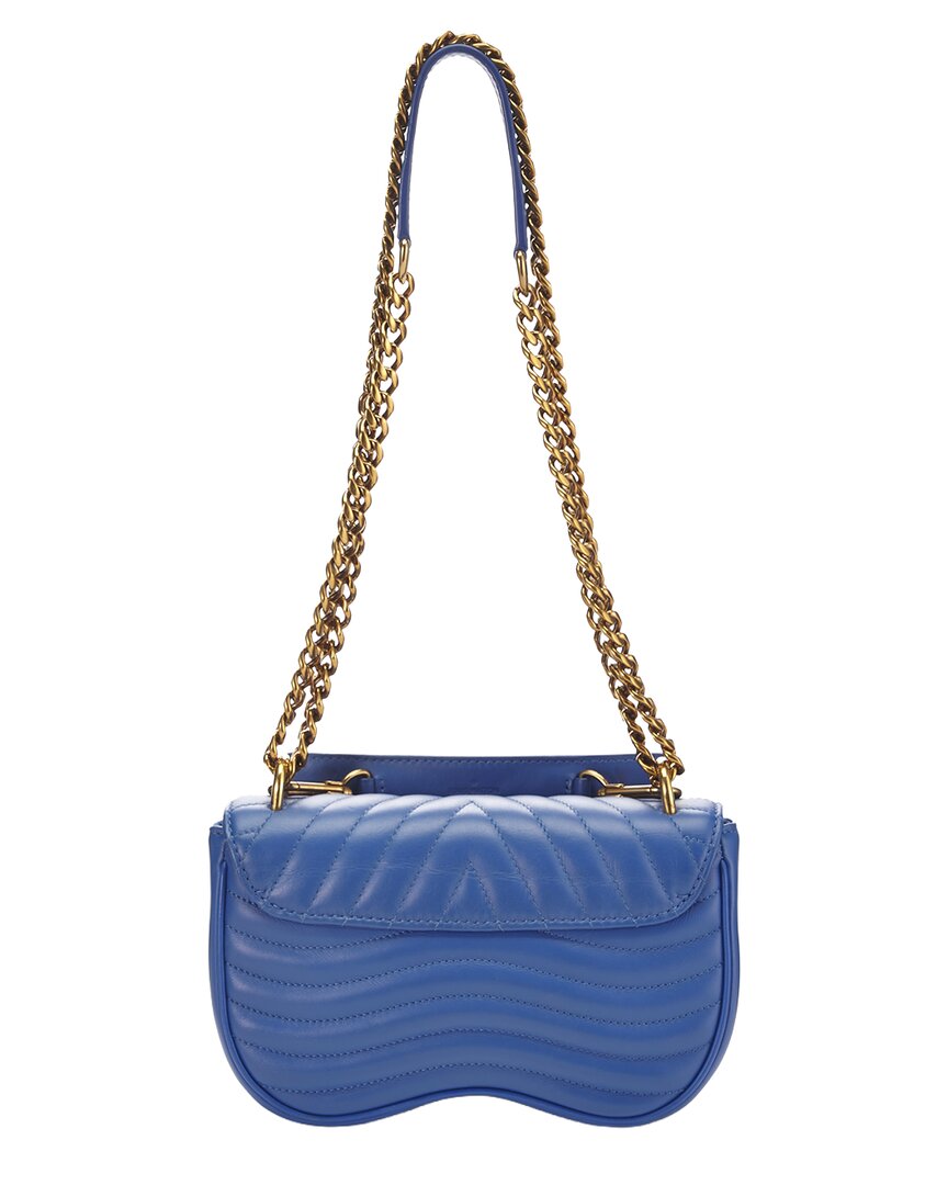 Louis Vuitton Louis Vuitton Blue Calfskin Leather Calfskin New Wave Shoulder (Authentic Pre-