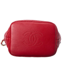 Pre-Owned Chanel Red Quilted Lambskin Leather Perfect Meeting Hobo Shoulder Bag (Authentic