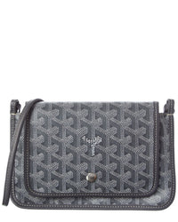 Goyard Goyard Grey Coated Canvas Crossbody (Authentic Pre-Loved)