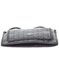 Goyard Goyard Grey Coated Canvas Crossbody (Authentic Pre-Loved)