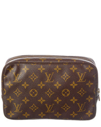 Louis Vuitton Louis Vuitton Brown Monogram Coated Canvas Trousse Toilette 23 (Authentic