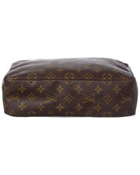 Louis Vuitton Louis Vuitton Brown Monogram Coated Canvas Trousse Toilette 28 (Authentic