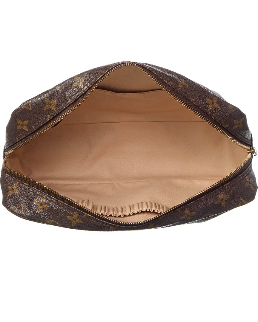 Louis Vuitton Louis Vuitton Brown Monogram Coated Canvas Trousse Toilette 28 (Authentic