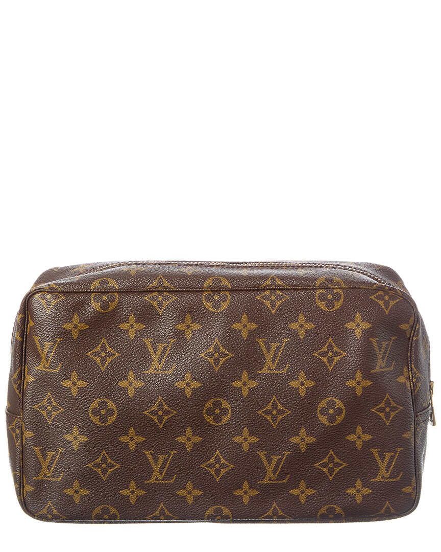 Louis Vuitton Louis Vuitton Brown Monogram Coated Canvas Trousse Toilette 28 (Authentic