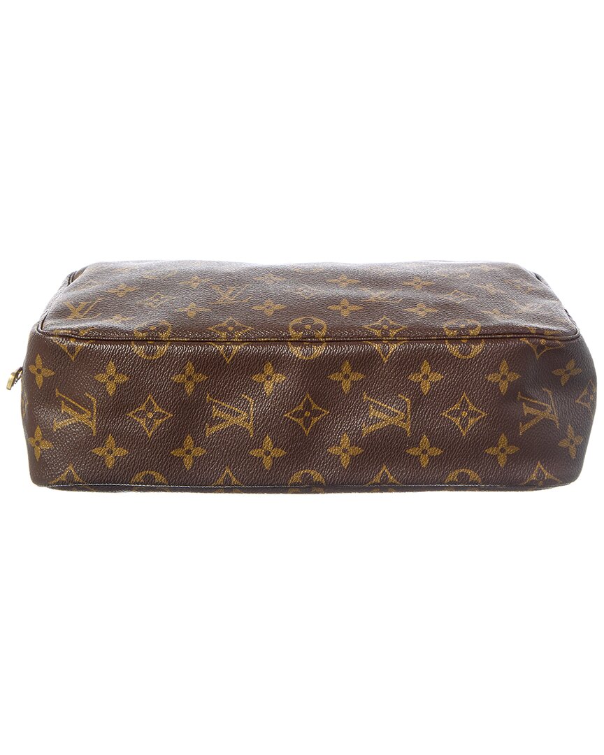 Louis Vuitton Louis Vuitton Brown Monogram Coated Canvas Trousse Toilette 28 (Authentic