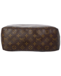 Louis Vuitton Louis Vuitton Brown Monogram Coated Canvas Looping Gm (Authentic Pre-Loved)