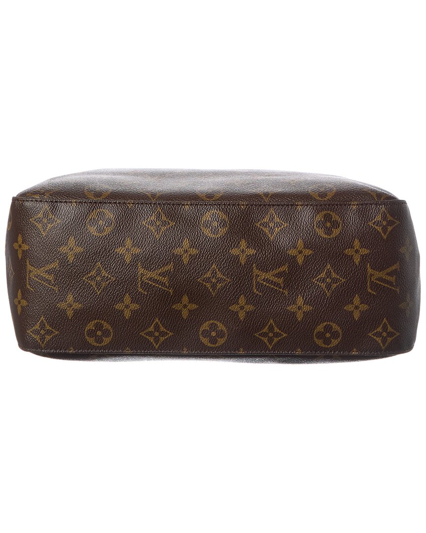 Louis Vuitton Louis Vuitton Brown Monogram Coated Canvas Looping Gm (Authentic Pre-Loved)