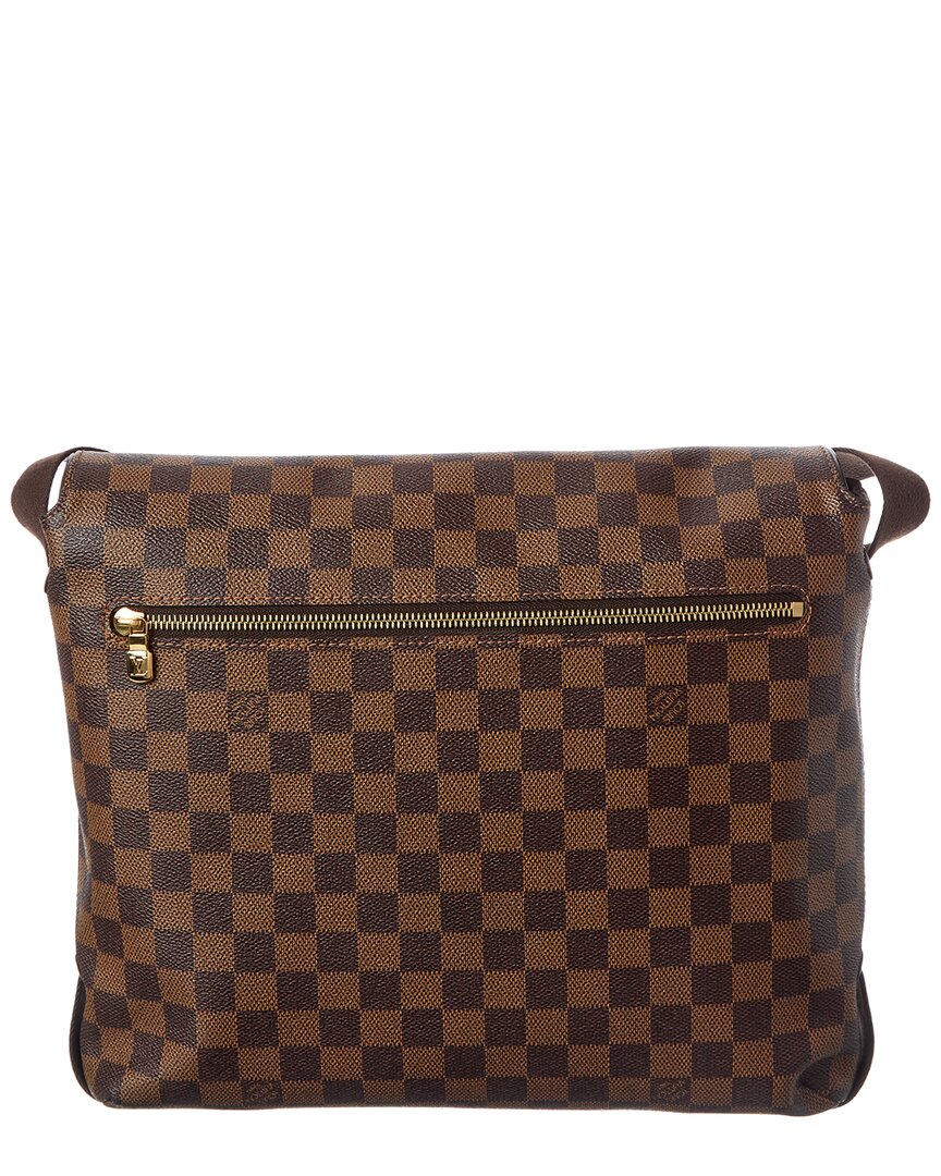 Louis Vuitton Louis Vuitton Brown Damier Ebene Coated Canvas Brooklyn Mm (Authentic Pre-Loved)