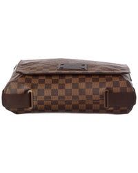 Louis Vuitton Louis Vuitton Brown Damier Ebene Coated Canvas Brooklyn Mm (Authentic Pre-Loved)