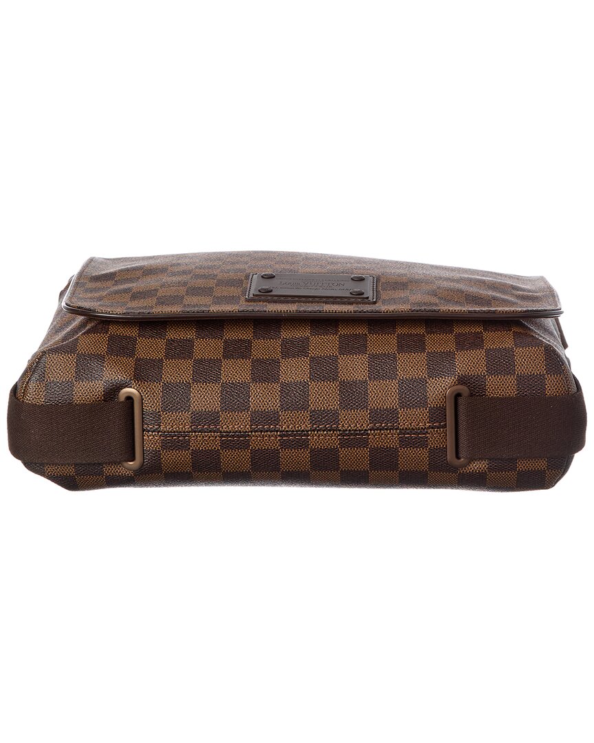 Louis Vuitton Louis Vuitton Brown Damier Ebene Coated Canvas Brooklyn Mm (Authentic Pre-Loved)