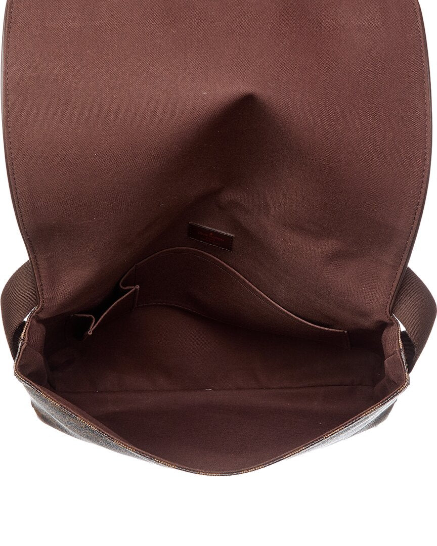 Louis Vuitton Louis Vuitton Brown Damier Ebene Coated Canvas Brooklyn Mm (Authentic Pre-Loved)