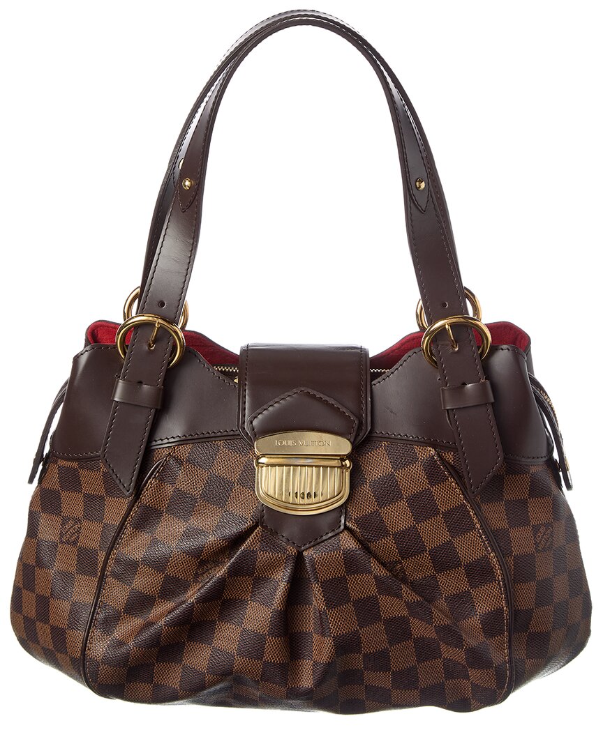 Louis Vuitton Louis Vuitton Brown Damier Ebene Coated Canvas Sistina Pm (Authentic Pre-Loved)