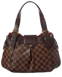 Louis Vuitton Louis Vuitton Brown Damier Ebene Coated Canvas Sistina Pm (Authentic Pre-Loved)