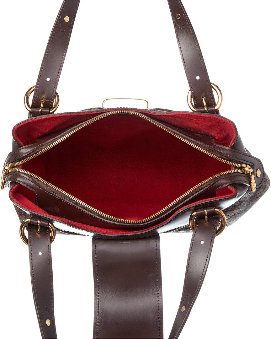 Louis Vuitton Louis Vuitton Brown Damier Ebene Coated Canvas Sistina Pm (Authentic Pre-Loved)