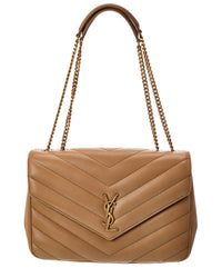 Saint Laurent Saint Laurent Loulou Large Leather Shoulder Bag
